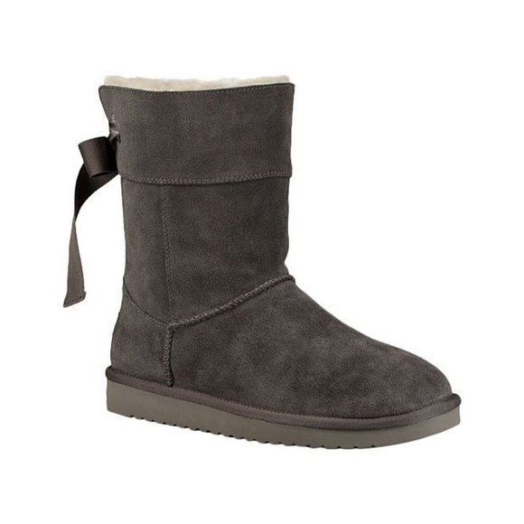 UGG Shoes - Koolaburra by UGG Gray Short Suede Winter Boots Women 8